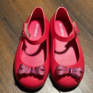 Mini Melissa Kids' Cherry Red Mary Jane Shoes